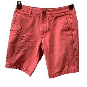 Bonobos Washed Chinos Shorts Cotton Pink Size 28 x 9‎ Preppy Classic